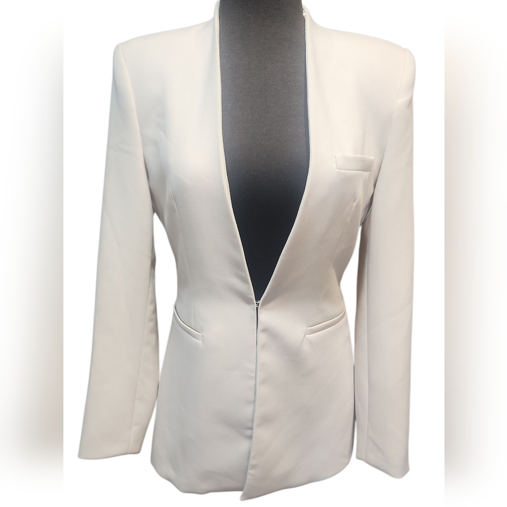 ZARA Elegant White Women's Blazer SZ Small